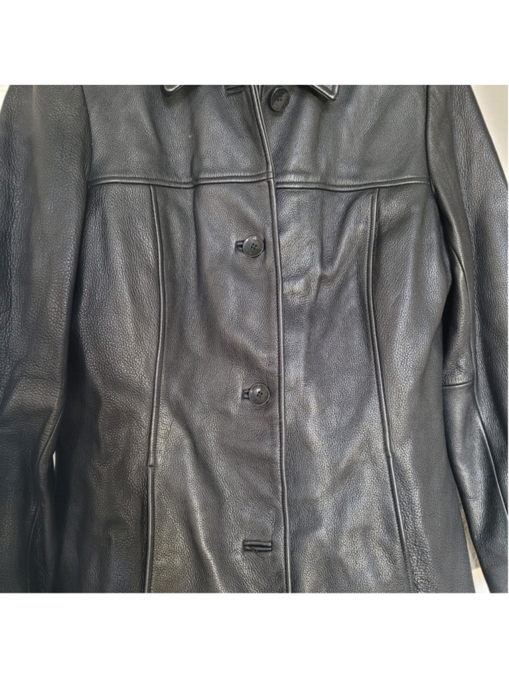 Wilson's leather black jacket Thinsulate Liner - Men’s Medium 4 buttons - Picture 11 of 11